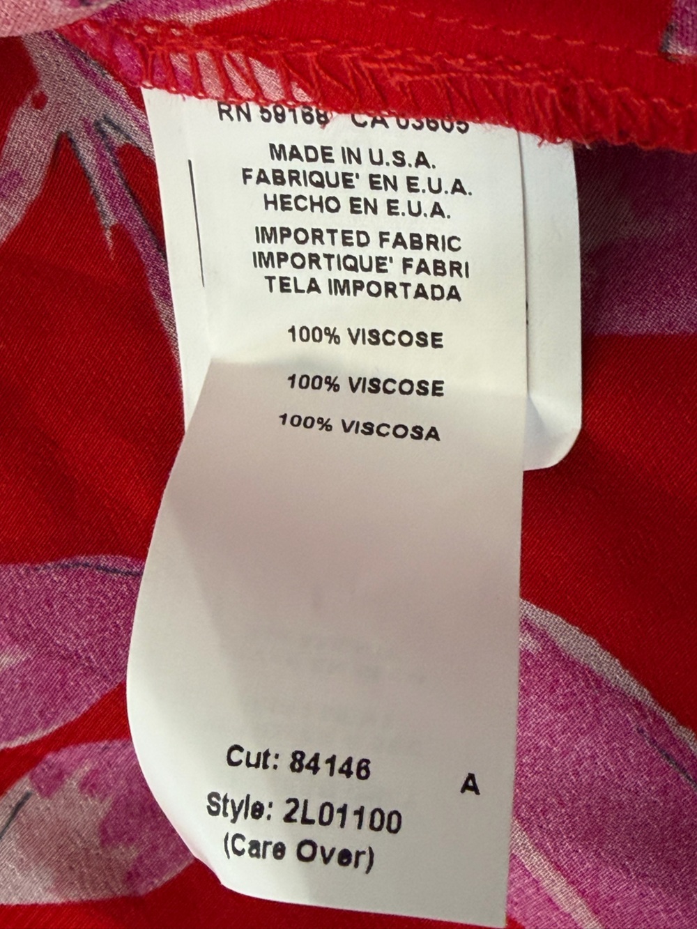 Karen Kane Floral Square-Neck Blouse Medium - Picture 8 of 12